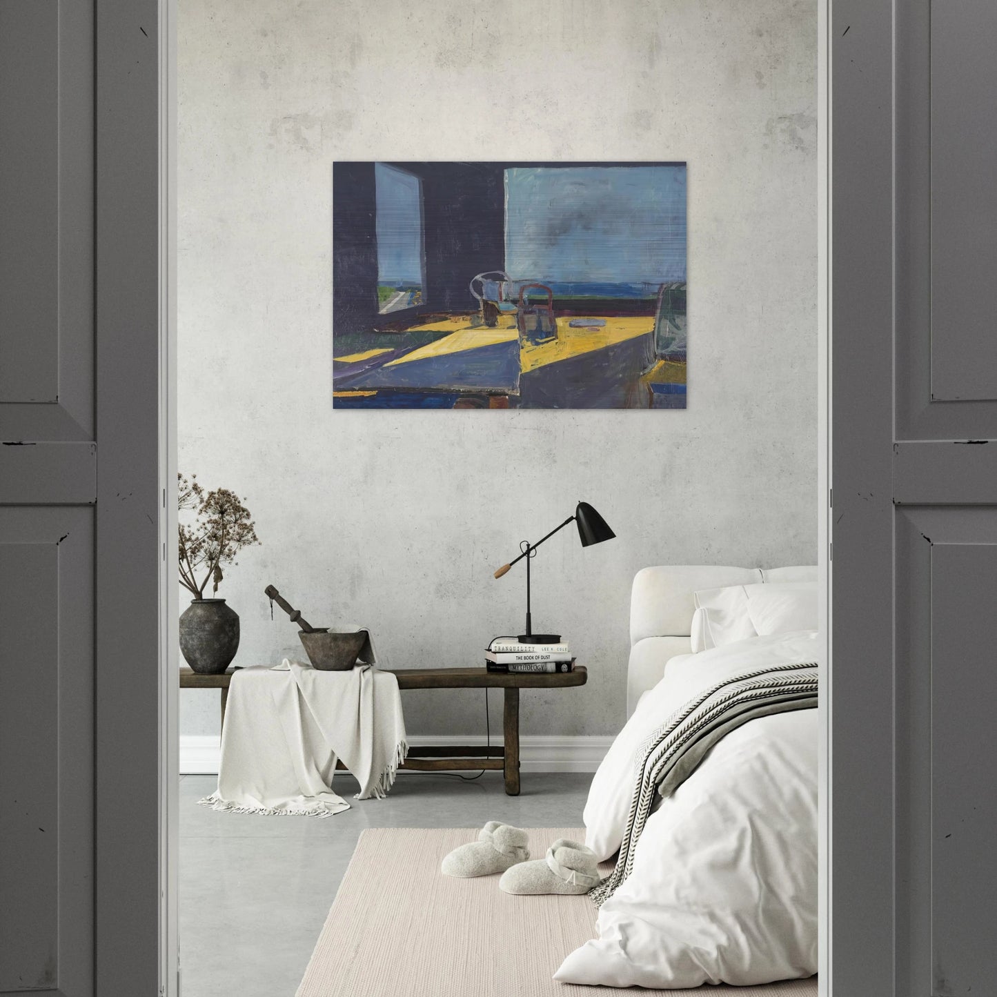 Interior with View of the Ocean - Richard Diebenkorn Brushed Aluminum Print - 70x100 cm / 28x40 inches | Richard Diebenkorn Aluminum Print | Richard Diebenkorn Prints
