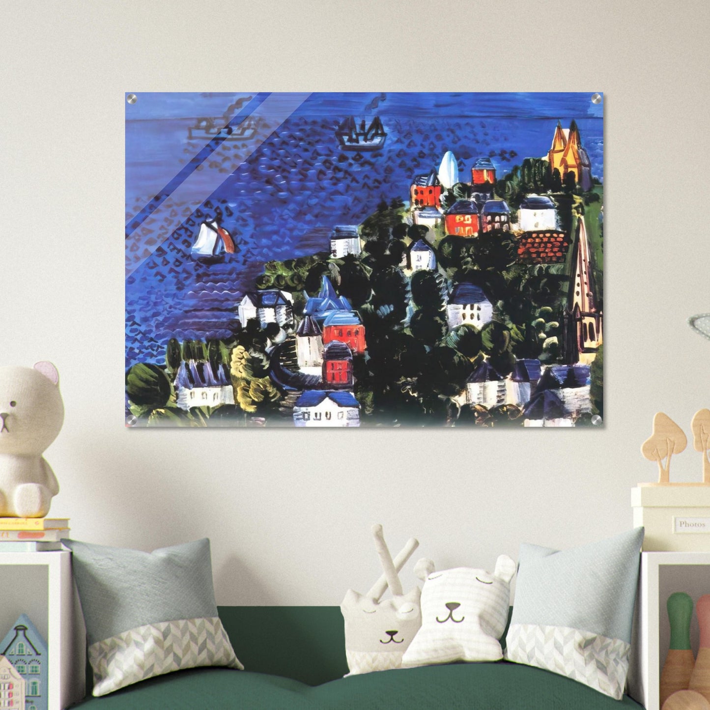 VIEW OF SAINTE ADRESSE - Raoul Dufy Acrylic Print - 70x100 cm / 28x40″ inches
