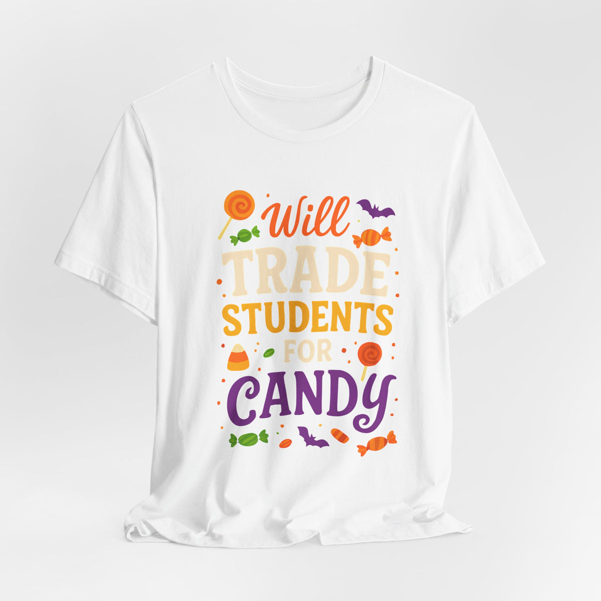 Ich tausche Schüler gegen Süßigkeiten – Lehrer-T-Shirt für Halloween – Niedliches Halloween-Kostüm