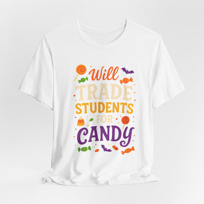Ich tausche Schüler gegen Süßigkeiten – Lehrer-T-Shirt für Halloween – Niedliches Halloween-Kostüm