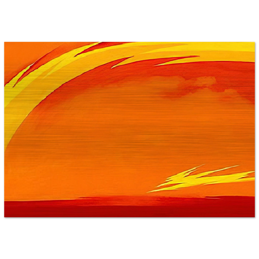 From the Plains II - Georgia O'Keeffe Brushed Aluminum Print - 70x100 cm / 28x40 inches | Georgia O'Keeffe Aluminum Print | Georgia O'Keeffe Prints