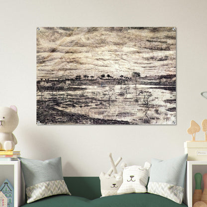 A Marsh - Vincent van Gogh Acrylic Print - 70x100 cm / 28x40″ inches