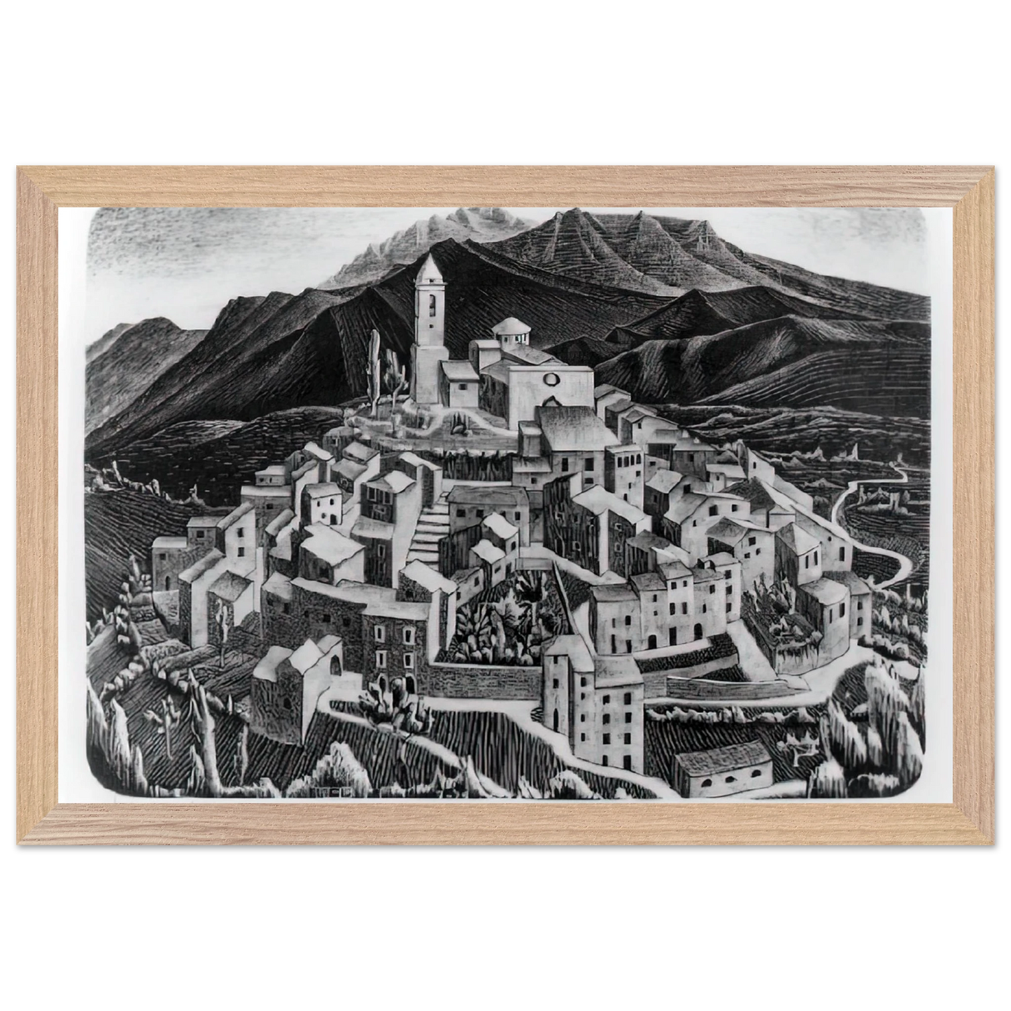MC Escher - ESCHER (11) Wall Art - 60x80 cm / 24x32 inches - Fine Art Poster - -