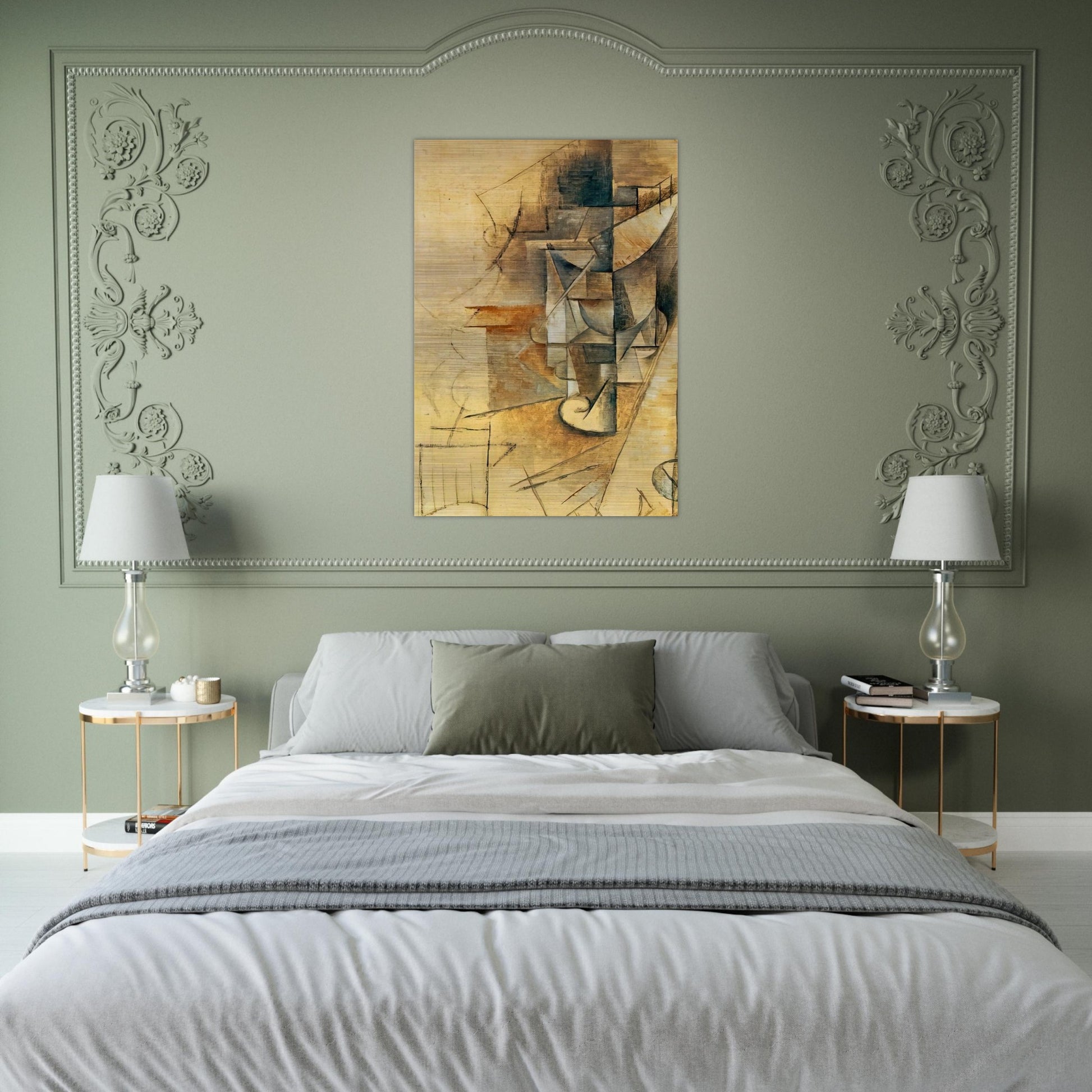 A glass - Pablo Picasso Brushed Aluminum Print - 70x100 cm / 28x40 inches | Pablo Picasso Aluminum Print | Pablo Picasso Prints