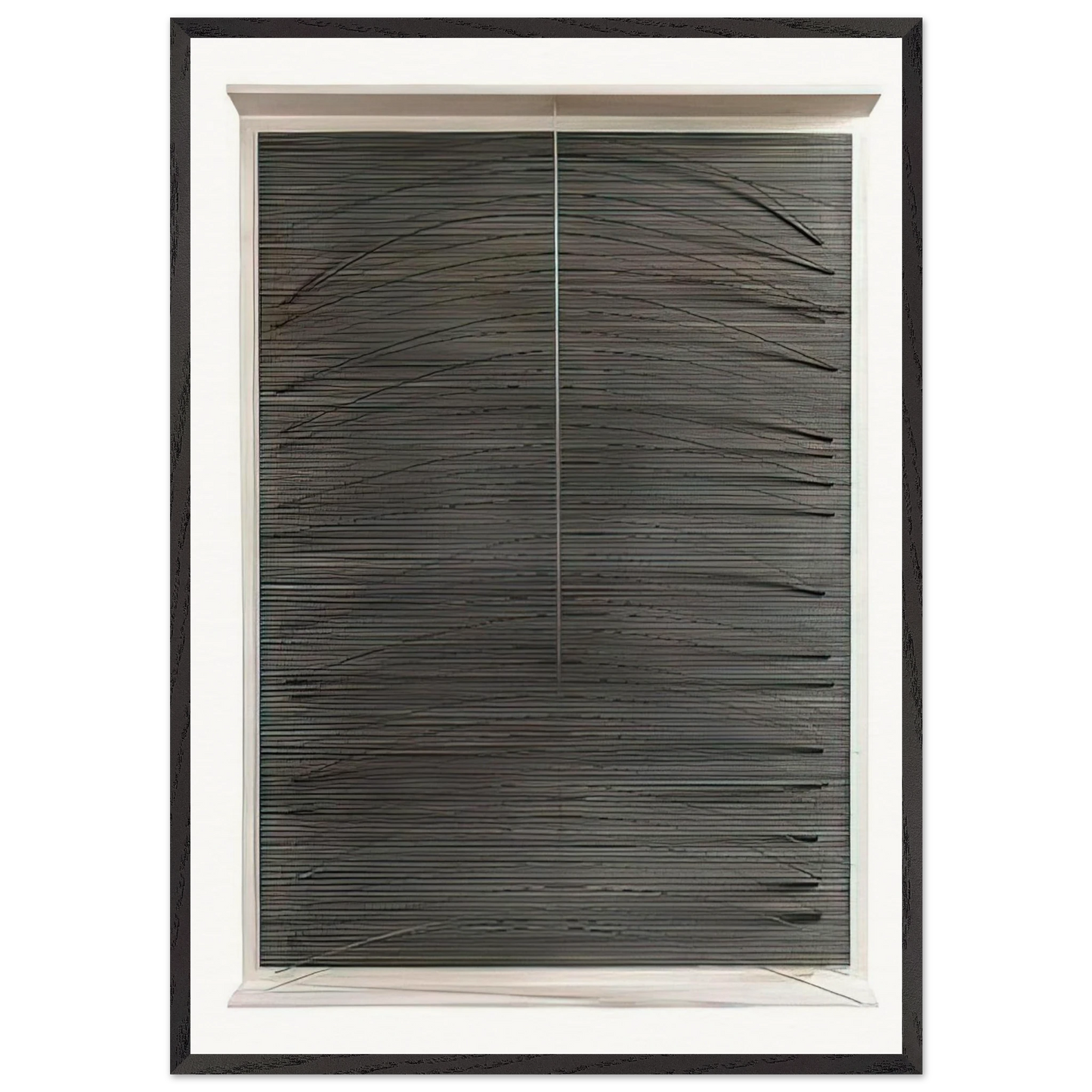 LA COURVE BLEUE 1965 - Jesus Rafael Soto 70x100 cm / 28x40 inches Framed Art Print – Black Wooden Frame
