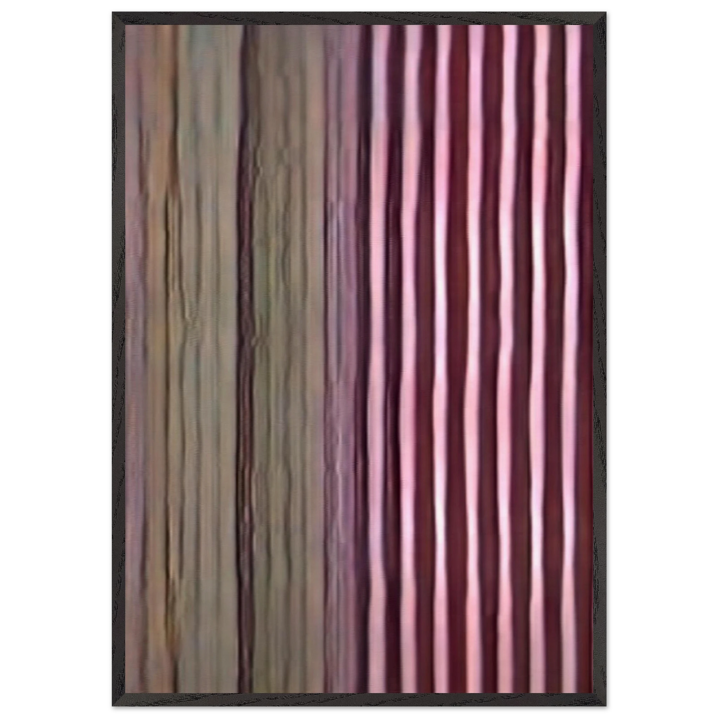 Firecracker - 1968 - Gene Davis 70x100 cm / 28x40 inches Framed Art Print – Black Wooden Frame