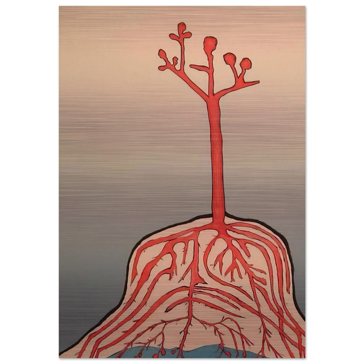 THE AINU TREE - Louise Bourgeois Brushed Aluminum Print - 70x100 cm / 28x40 inches | Louise Bourgeois Aluminum Print | Louise Bourgeois Prints
