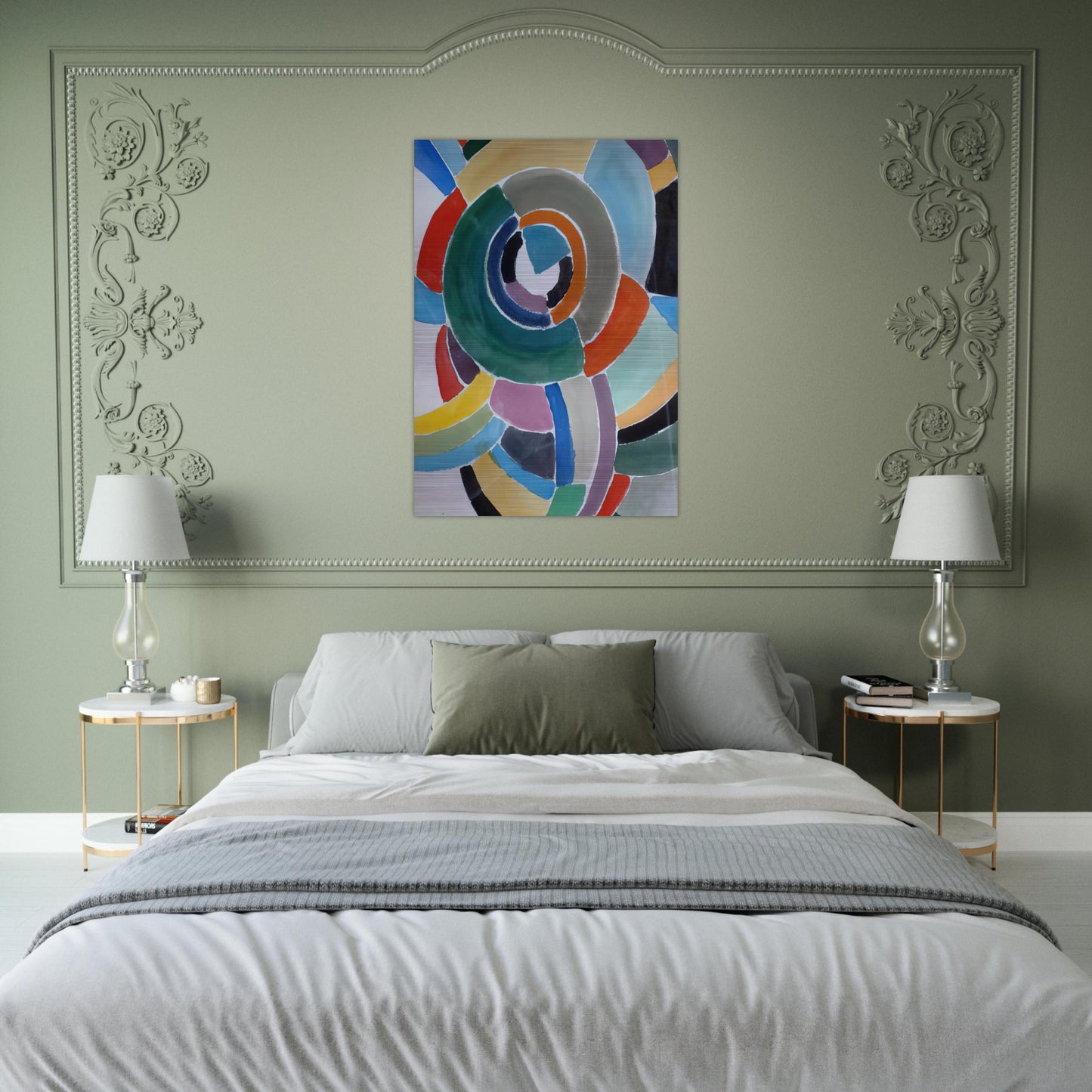 ORFIZME - Sonia Delaunay Brushed Aluminum Print - 70x100 cm / 28x40 inches | Sonia Delaunay Aluminum Print | Sonia Delaunay Prints