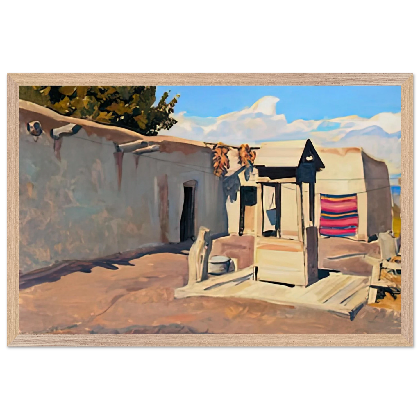 Maynard Dixon - OLD PATIO 1931 Wall art - 45x60 cm / 18x24 inches - Fine Art Poster-canvas - -