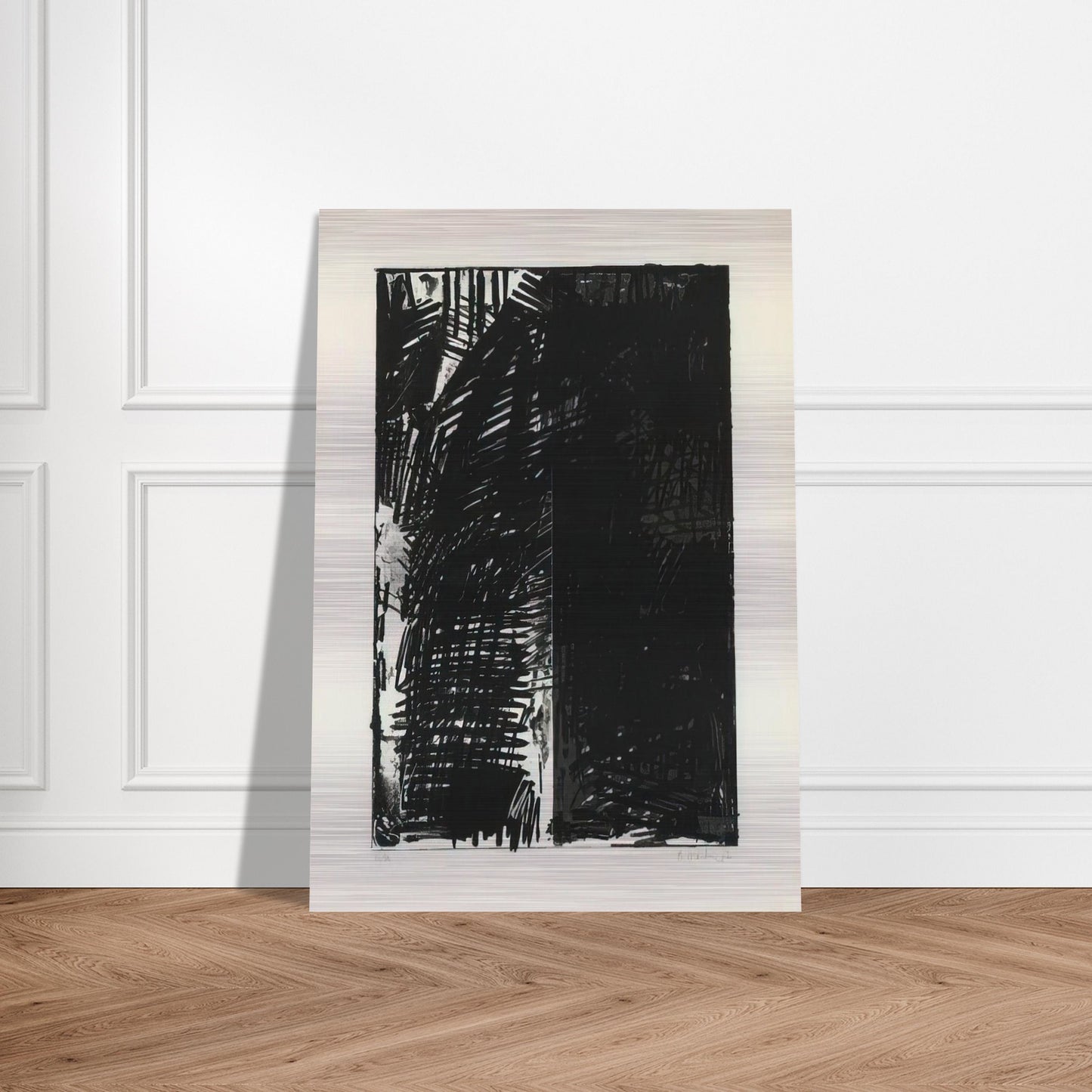 Untitled Press Series - 1972 - Brice Marden Brushed Aluminum Print - 70x100 cm / 28x40 inches | Brice Marden Aluminum Print | Brice Marden Prints