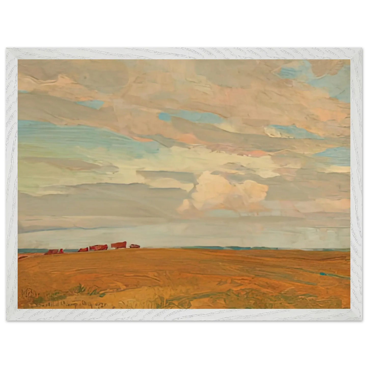 Maynard Dixon - PRAIRIE SAND HILL CAMP MAY 1921 1921 Wall art - A2 (42 x 59.4  cm) - Premium Wooden Framed Poster With Fine Art Paper - White frame