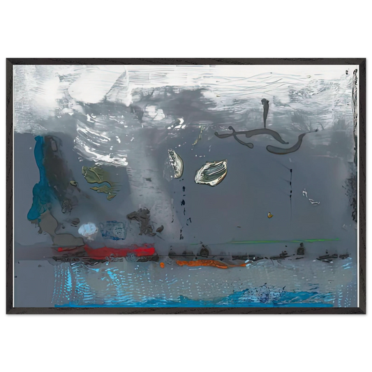 Vespers 1992- - Helen Frankenthaler 70x100 cm / 28x40 inches Framed Art Print – Black Wooden Frame