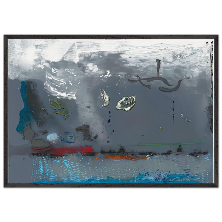 Vespers 1992- - Helen Frankenthaler 70x100 cm / 28x40 inches Framed Art Print – Black Wooden Frame