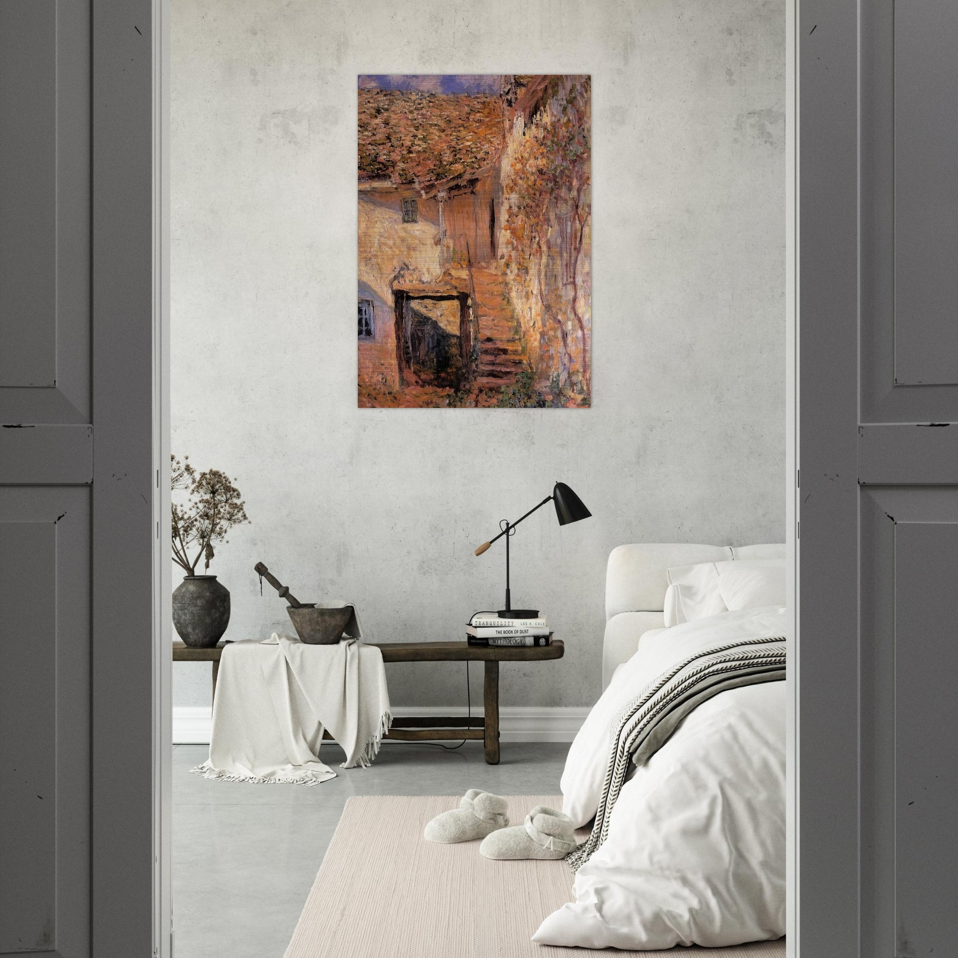 The Steps - claude monet Brushed Aluminum Print - 70x100 cm / 28x40 inches | claude monet Aluminum Print | claude monet Prints