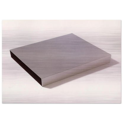 Untitled Multiple - 1971 - Donald Judd Brushed Aluminum Print - 70x100 cm / 28x40 inches | Donald Judd Aluminum Print | Donald Judd Prints