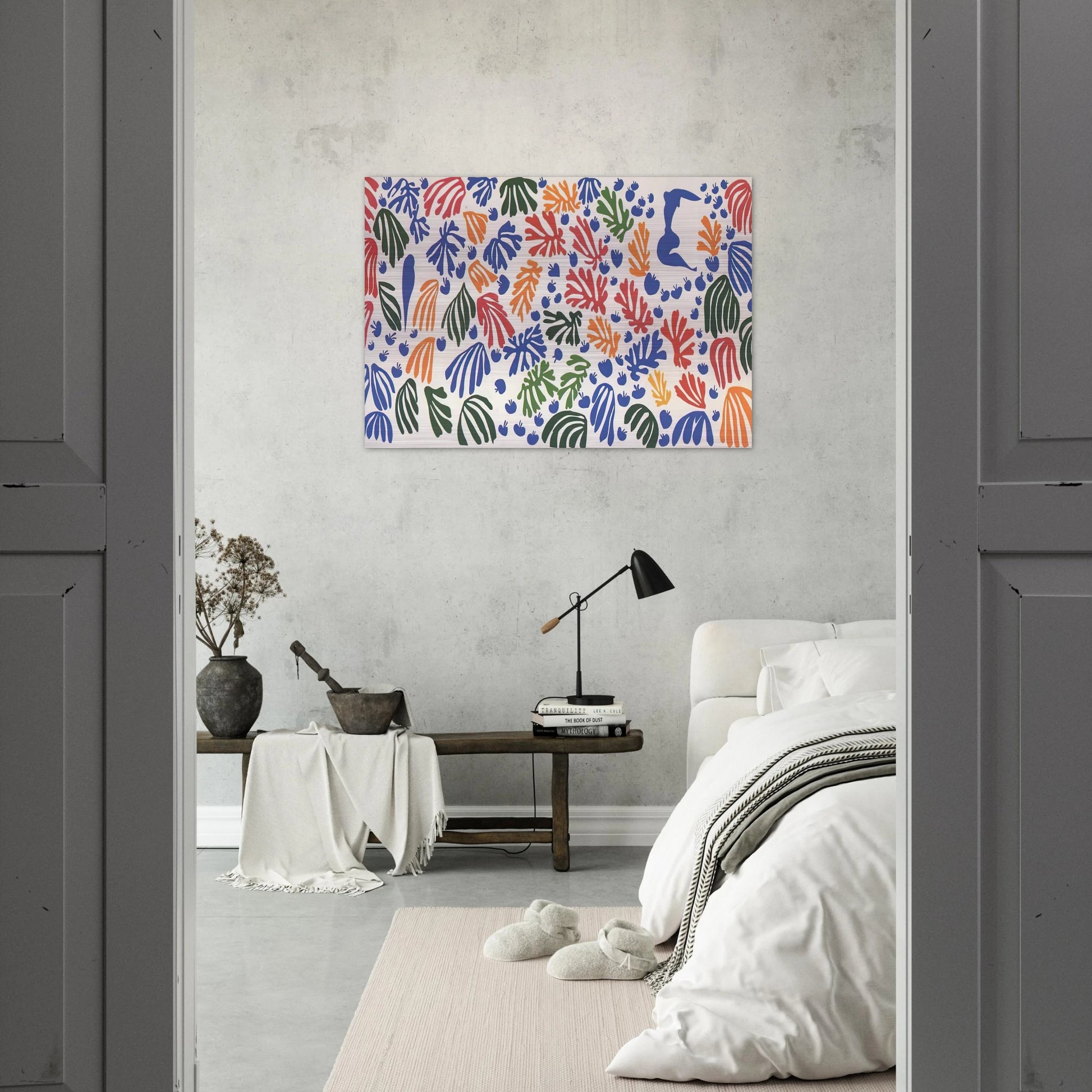LA PERRUCHE ET LA SIRENE 1952 - Henri Matisse Brushed Aluminum Print - 70x100 cm / 28x40 inches | Henri Matisse Aluminum Print | Henri Matisse Prints