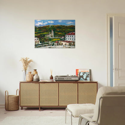 UNTITLED - Maurice Utrillo Brushed Aluminum Print - 70x100 cm / 28x40 inches | Maurice Utrillo Aluminum Print | Maurice Utrillo Prints