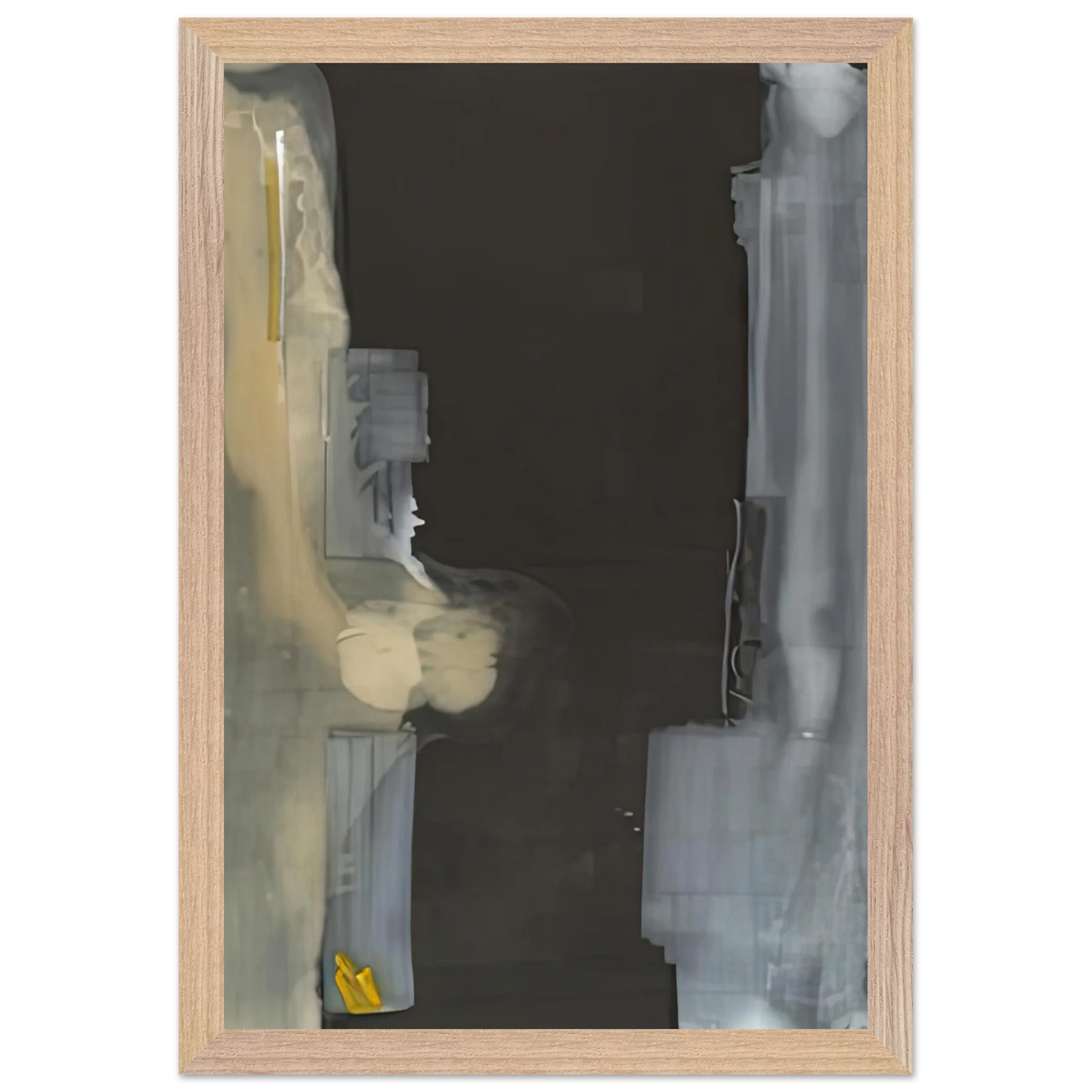 Helen Frankenthaler - Toward Dark, 1988- Wall Art - 30x40 cm / 12x16 inches - Premium Wooden Framed Poster With Fine Art Paper-canvas - Black frame