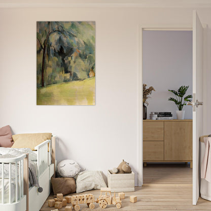Morning in Provence - Paul Cézanne Brushed Aluminum Print - 70x100 cm / 28x40 inches | Paul Cézanne Aluminum Print | Paul Cézanne Prints