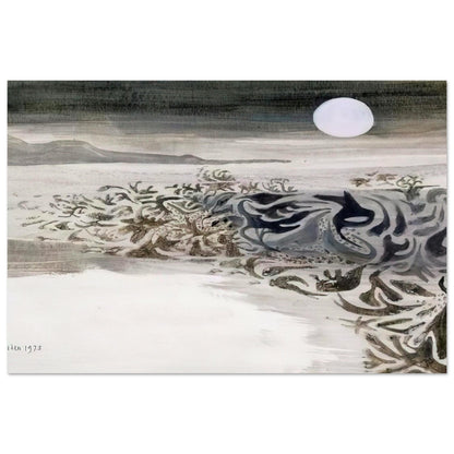 Coastal landscape - 1973 - Mary Fedden Art Prints - 100x150 cm / 40x60″ inches | Mary Fedden Poster | Mary Fedden Prints