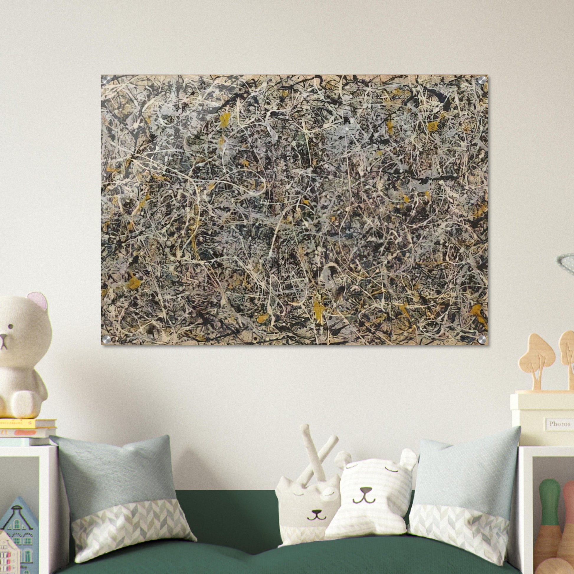 NUMBER 1 - Jackson Pollock Acrylic Print - 70x100 cm / 28x40″ inches