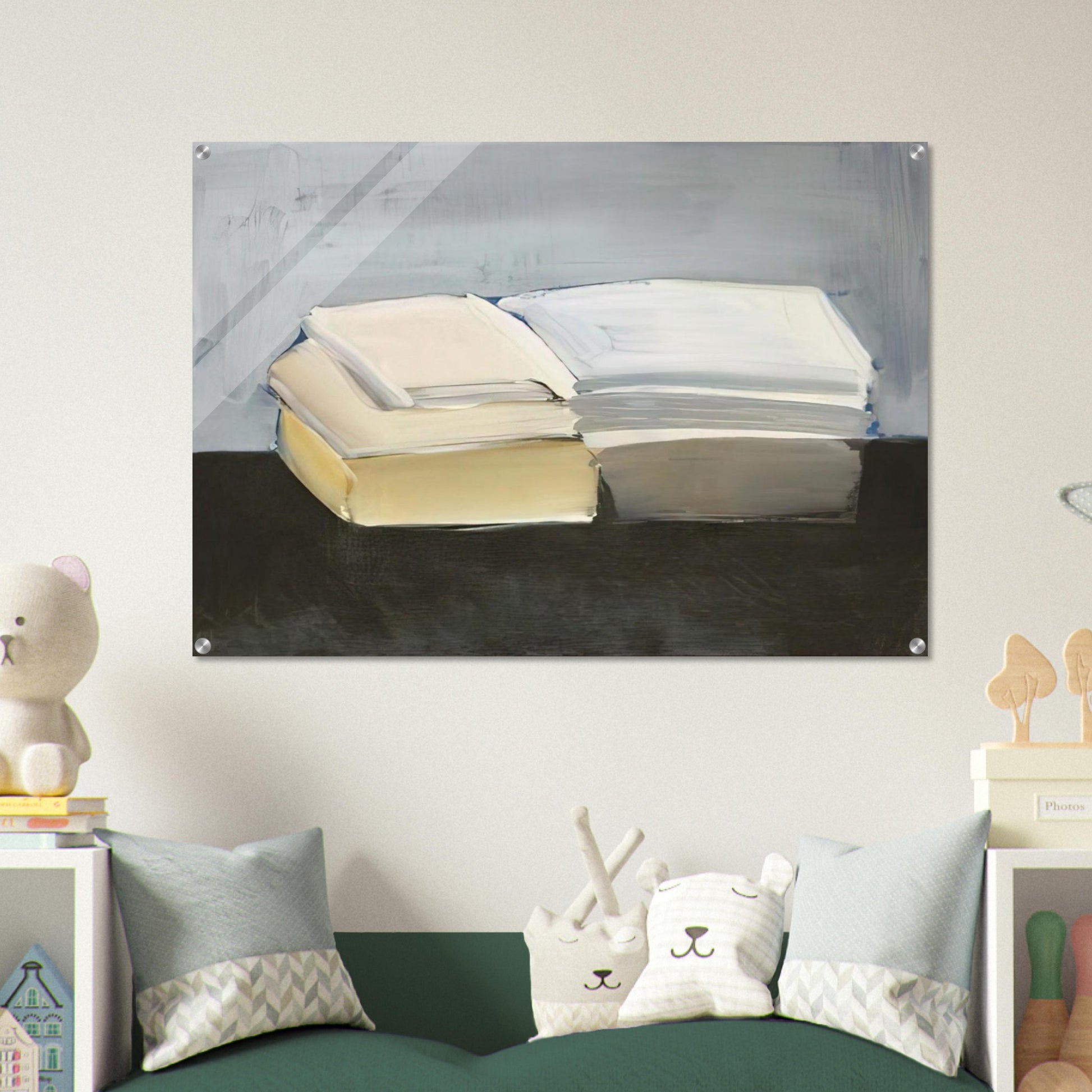 Livres - Lyrical Abstraction - Nicolas de Stael Acrylic Print - 70x100 cm / 28x40″ inches | Nicolas de Stael Wall Art | Nicolas de Stael Prints