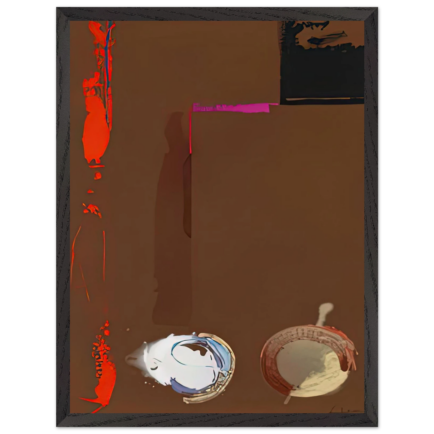 Helen Frankenthaler - Syzygy, 1987- Wall Art - 30x40 cm / 12x16 inches - Premium Wooden Framed Poster With Fine Art Paper-canvas - Black frame