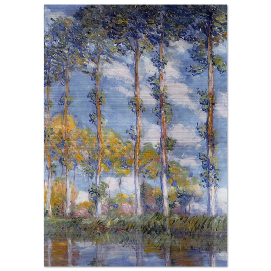 Poplars - claude monet Brushed Aluminum Print - 70x100 cm / 28x40 inches | claude monet Aluminum Print | claude monet Prints