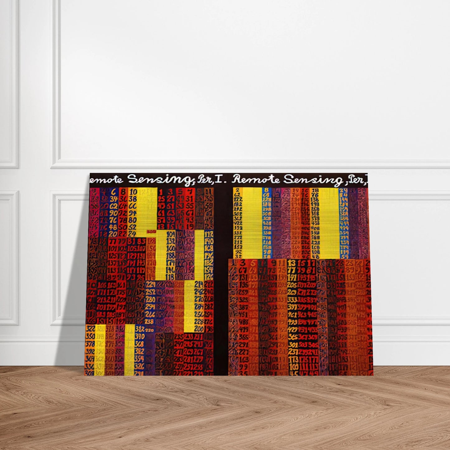 Remote Sensing, Per I  II - 1979 - Alfred Jensen Brushed Aluminum Print - 70x100 cm / 28x40 inches | Alfred Jensen Aluminum Print | Alfred Jensen Prints
