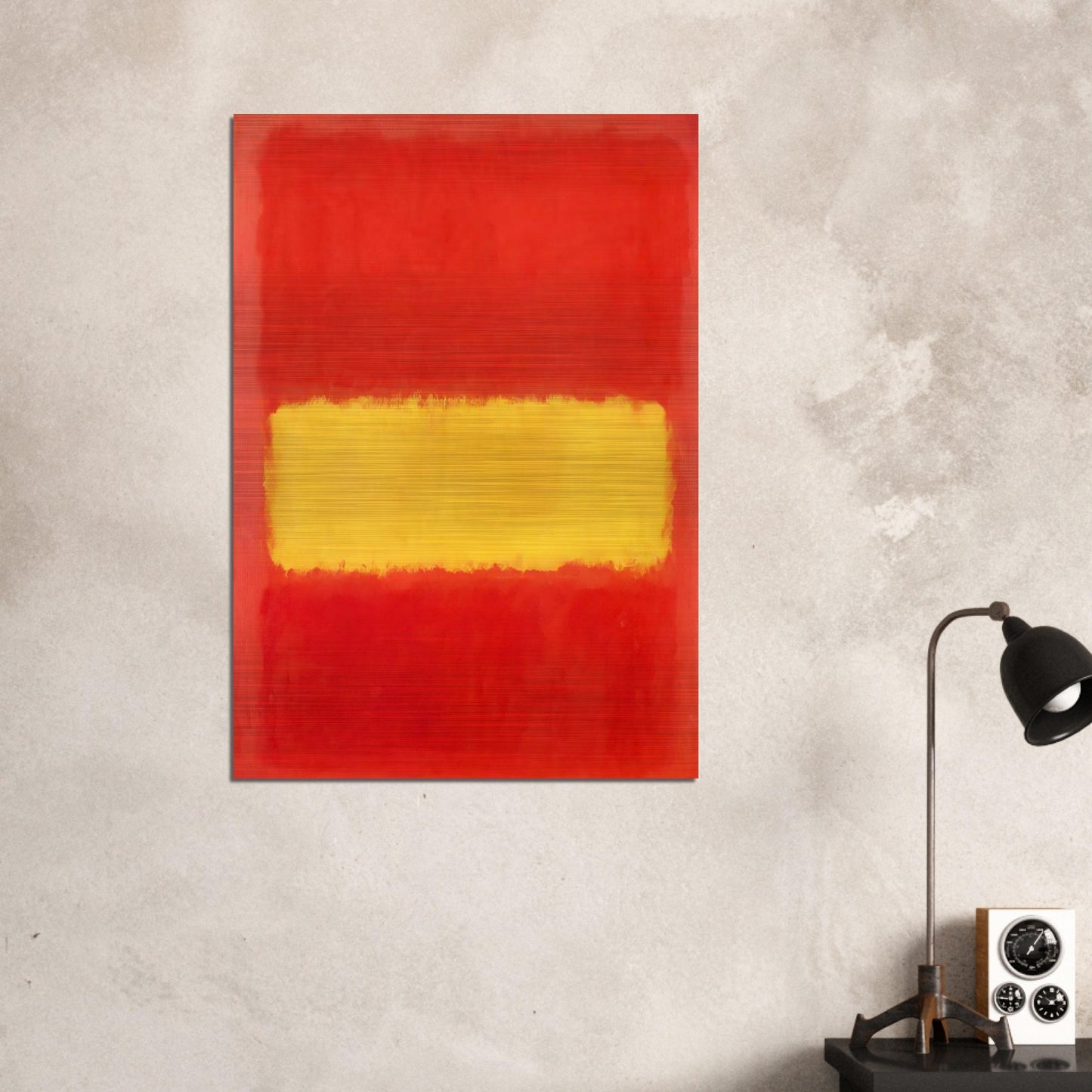 Yellow band - 1956 - Mark Rothko Brushed Aluminum Print - 70x100 cm / 28x40 inches | Mark Rothko Aluminum Print | Mark Rothko Prints