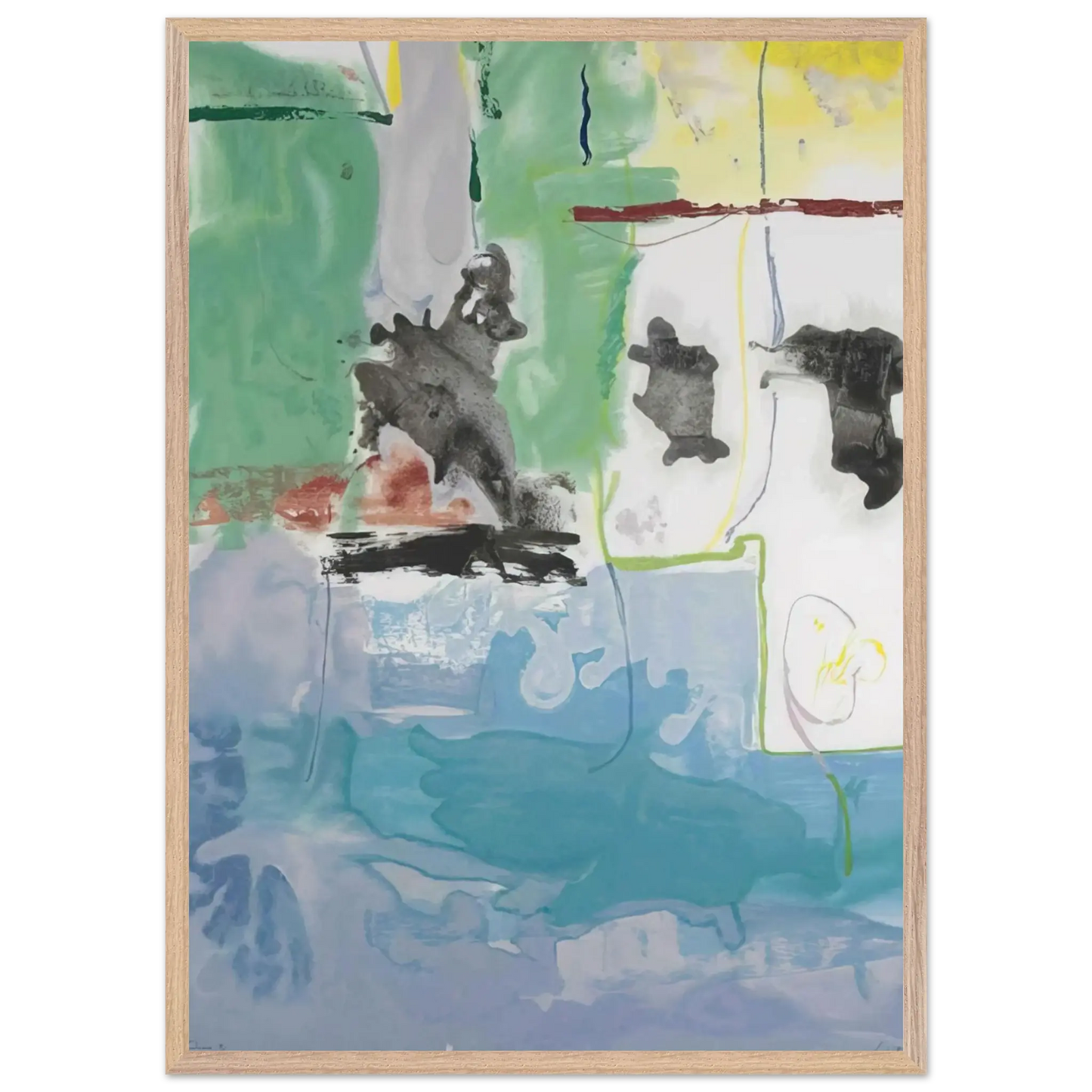 Helen Frankenthaler - West Wind - 1997 Wall art - 40x50 cm / 16x20 Inches - Fine Art Poster - -