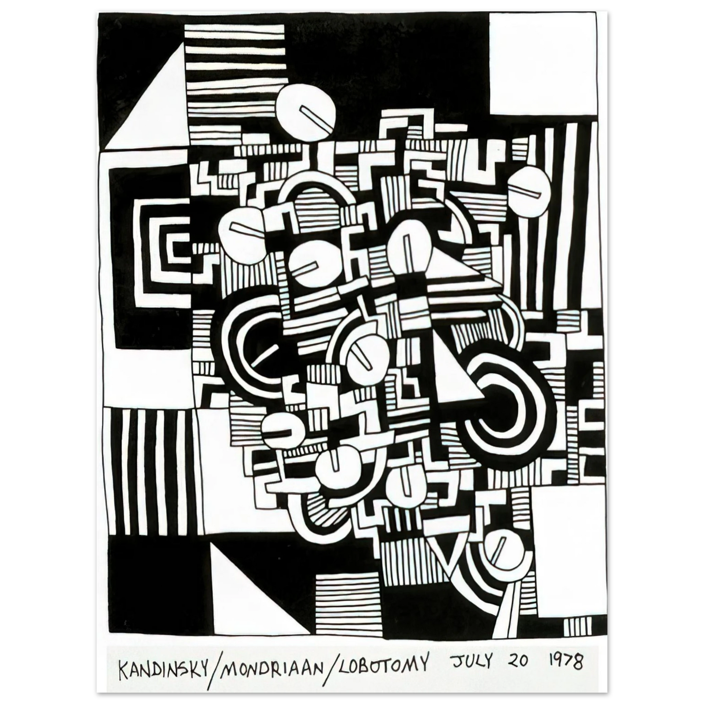 Keith Haring - UNTITLED 1978  75x100 cm / 30x40inches Fine Art Poster | Keith Haring Art For Sale