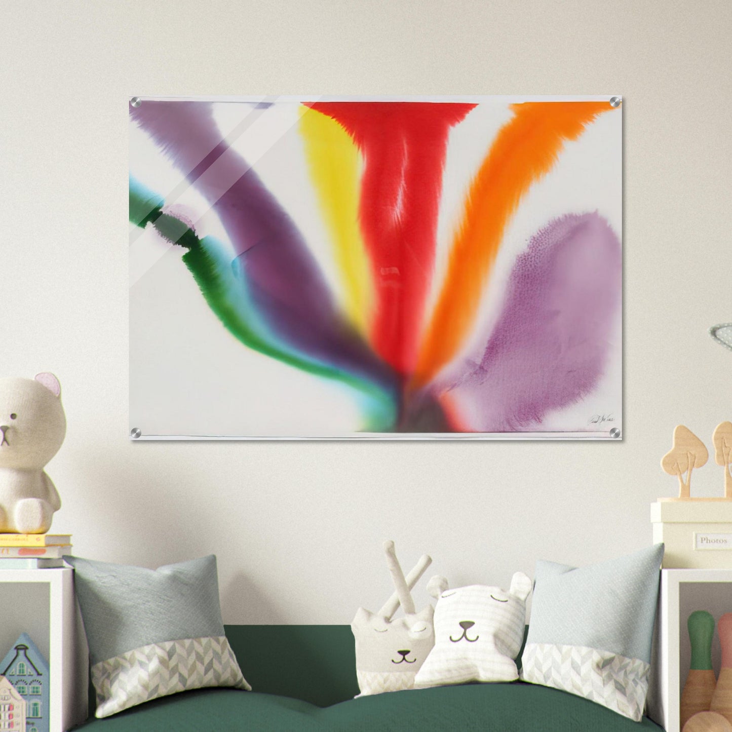 Phenomena Compass Bearing - 1979 - Paul Jenkins Acrylic Print - 70x100 cm / 28x40″ inches