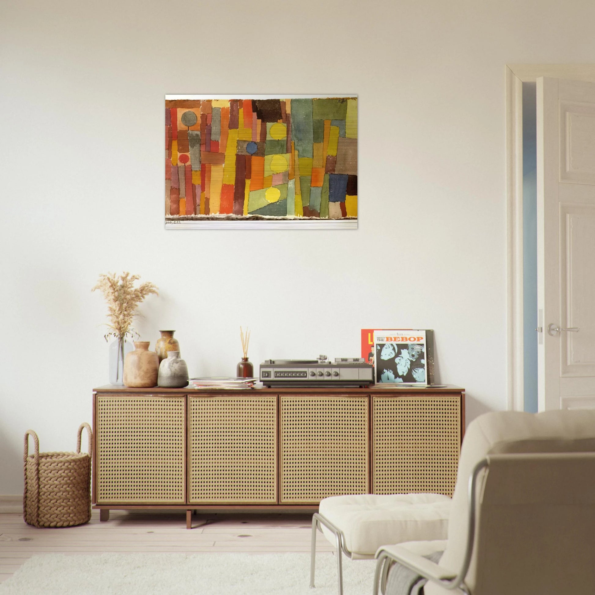 IN THE STYLE OF KAIROUAN 1914 - Paul Klee Brushed Aluminum Print - 70x100 cm / 28x40 inches | Paul Klee Aluminum Print | Paul Klee Prints
