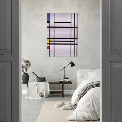 Composition No.10 - Piet Mondrian Brushed Aluminum Print - 70x100 cm / 28x40 inches | Piet Mondrian Aluminum Print | Piet Mondrian Prints
