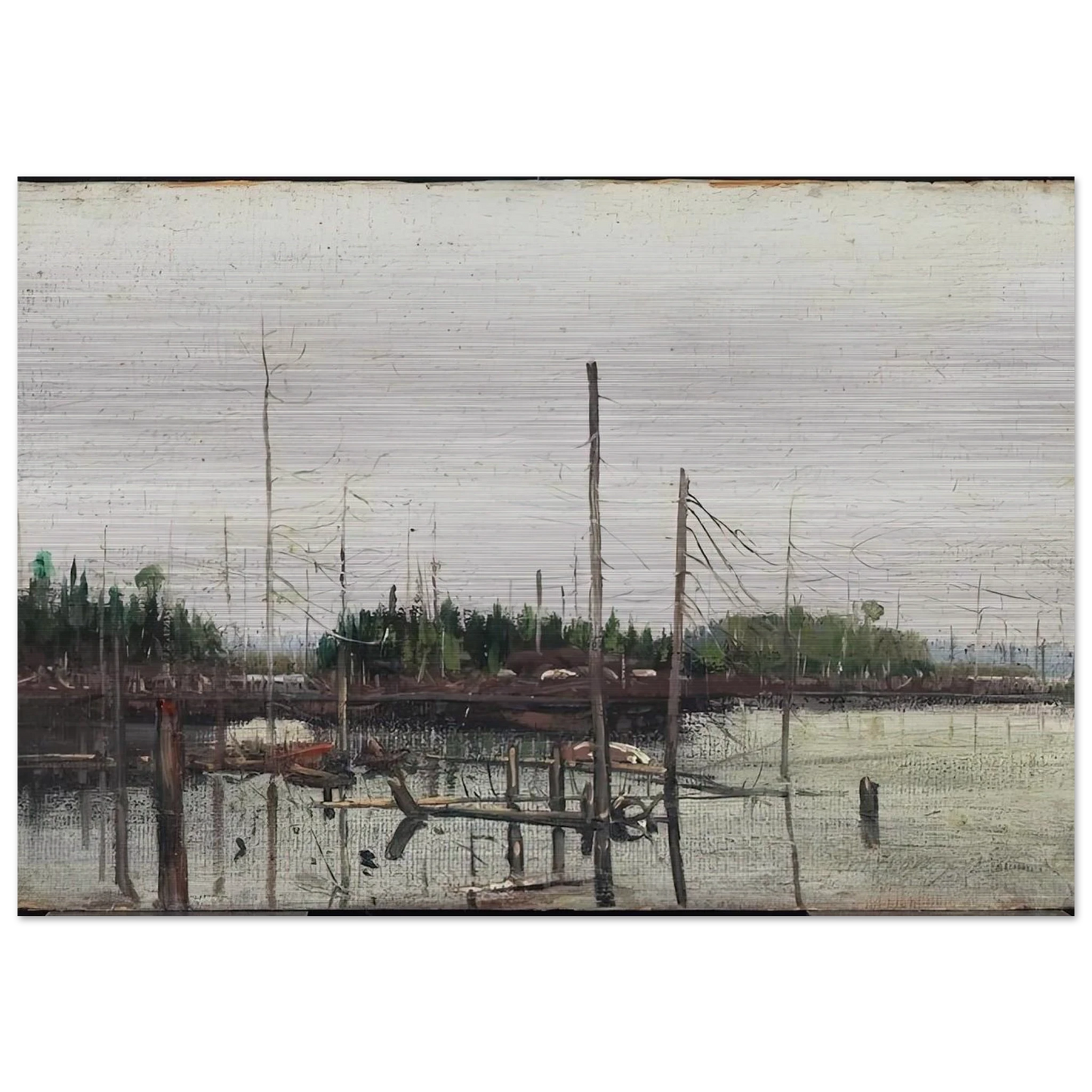 DROWNED LAND 1912 - Tom Thomson Brushed Aluminum Print - 70x100 cm / 28x40 inches | Tom Thomson Aluminum Print | Tom Thomson Prints