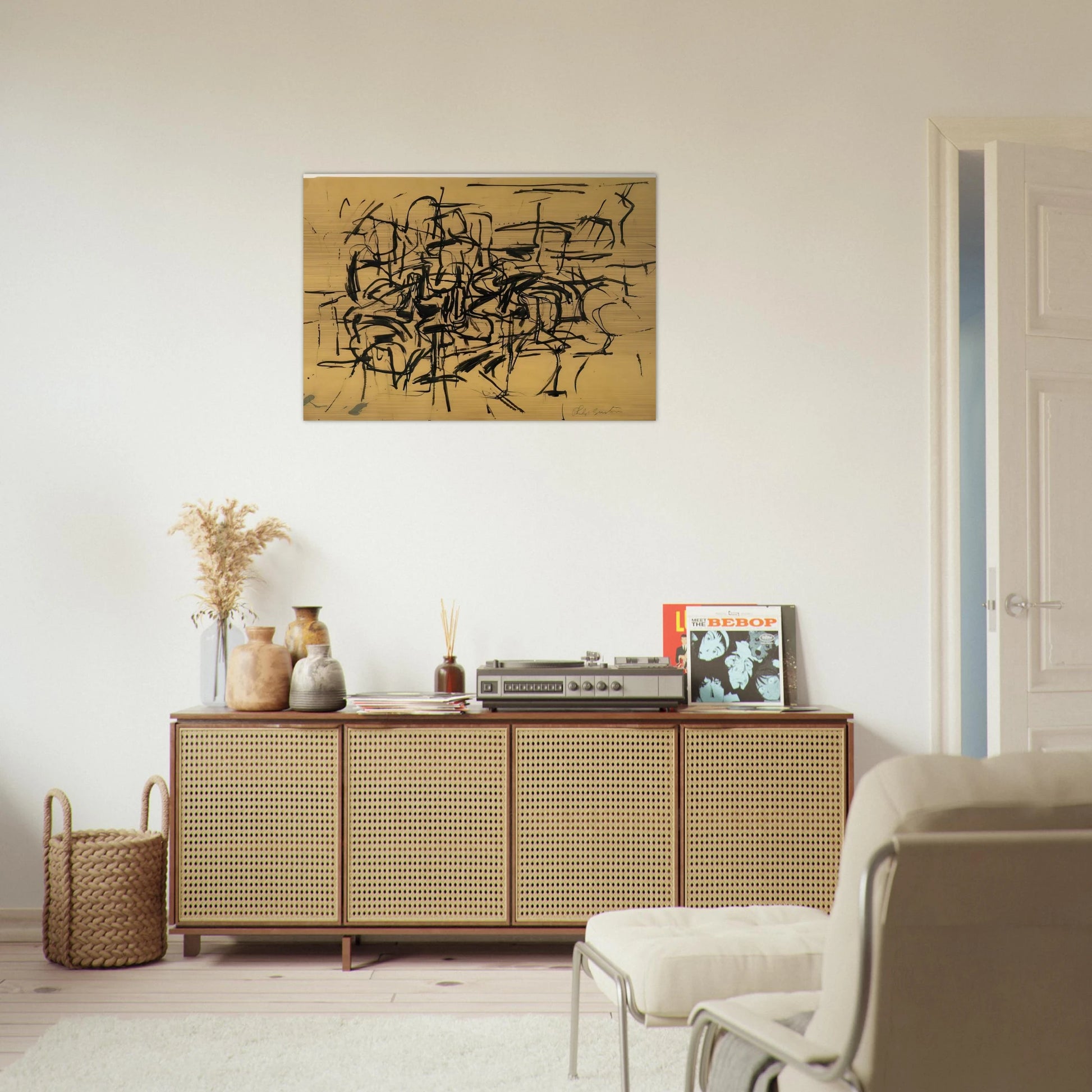 UNTITLED 3 - Philip Guston Brushed Aluminum Print - 70x100 cm / 28x40 inches | Philip Guston Aluminum Print | Philip Guston Prints