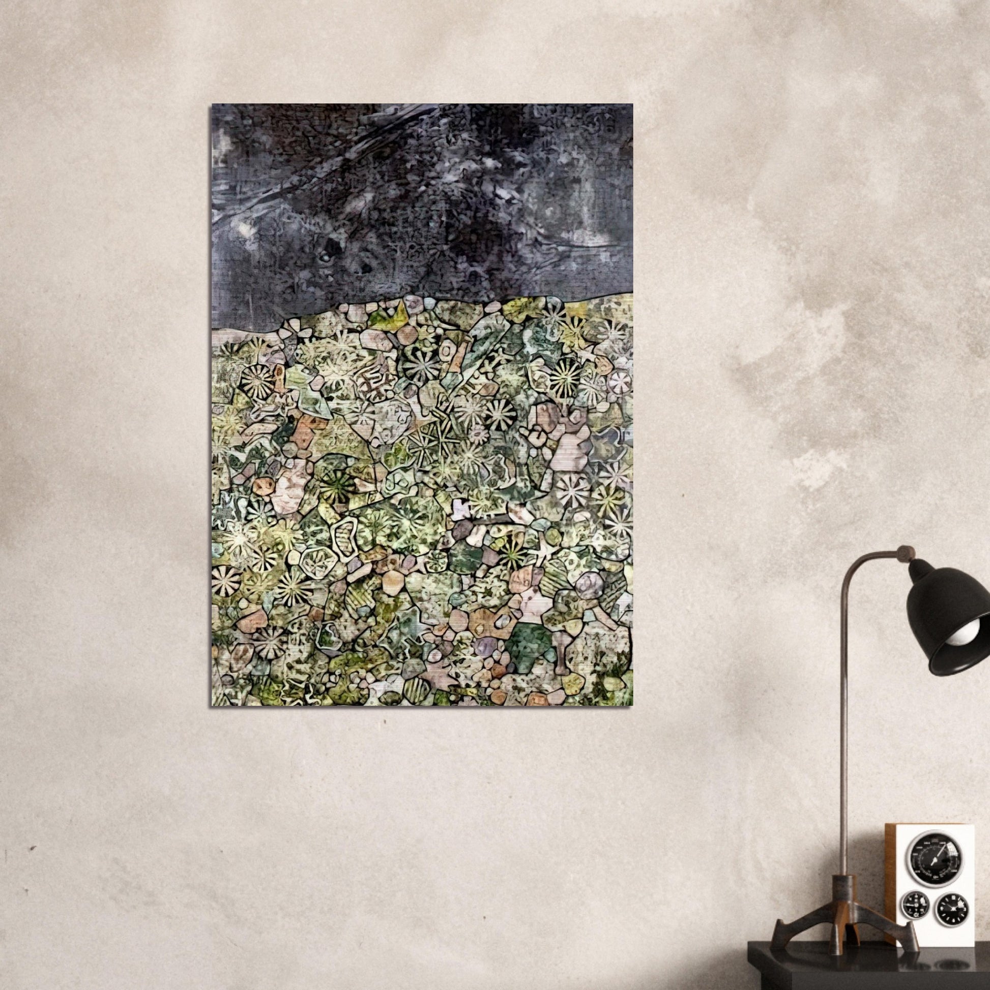 I LIVE IN A COUNTRY LAUGHING - Jean Dubuffet Brushed Aluminum Print - 70x100 cm / 28x40 inches | Jean Dubuffet Aluminum Print | Jean Dubuffet Prints