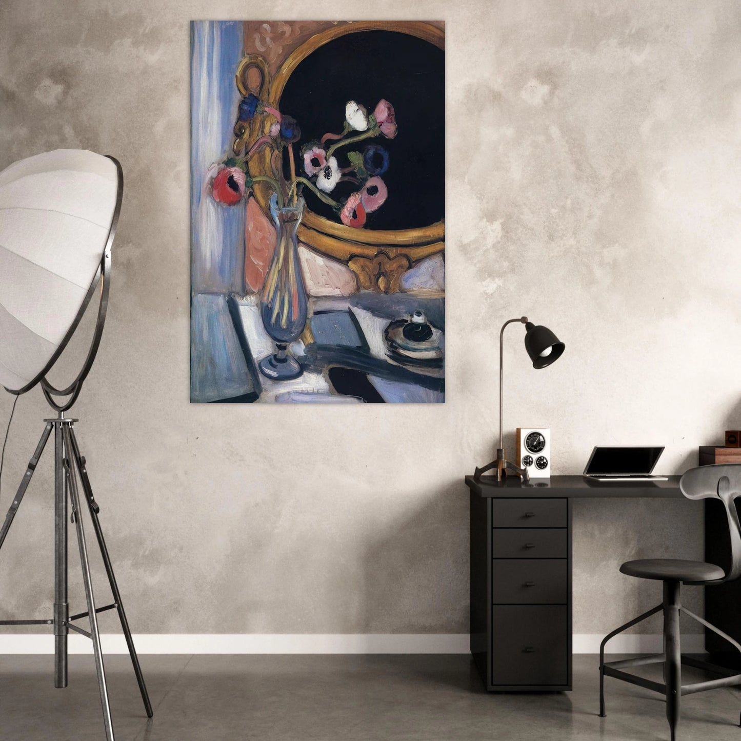 ANEMONE AND MIRROR 1920 - Henri Matisse Art Prints - 100x150 cm / 40x60″ inches | Henri Matisse Poster | Henri Matisse Prints