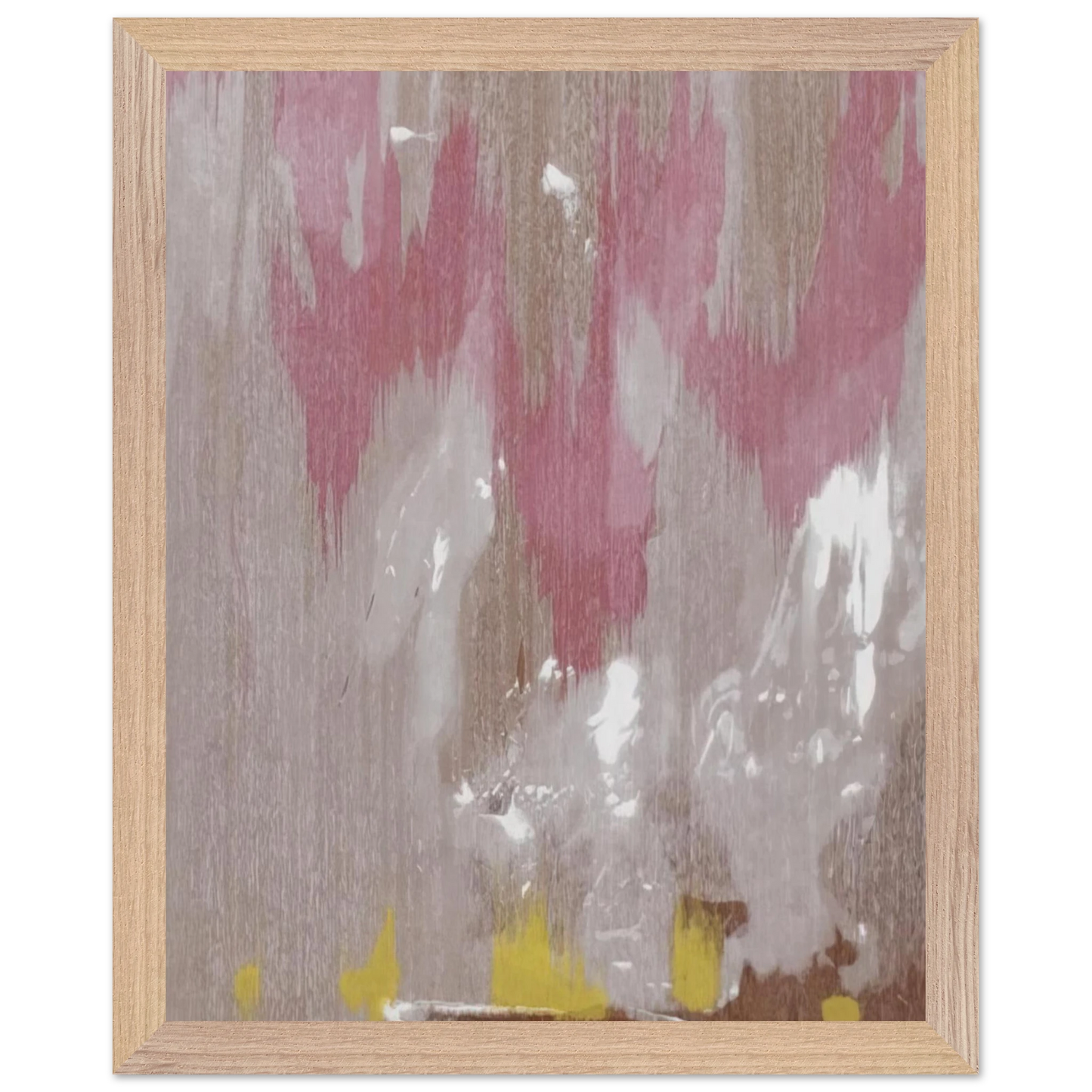 Helen Frankenthaler - Tales of Genji IV - 1998 Wall art - 27x35 cm / 11x14 inches - Premium Wooden Framed Poster With Fine Art Paper-canvas - Wood frame
