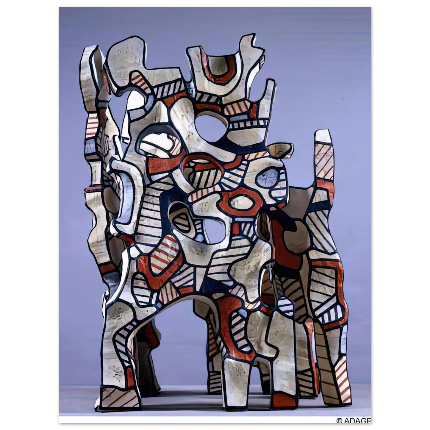 Jean Dubuffet - THE COSMORAMA IV  75x100 cm / 30x40inches Fine Art Poster
