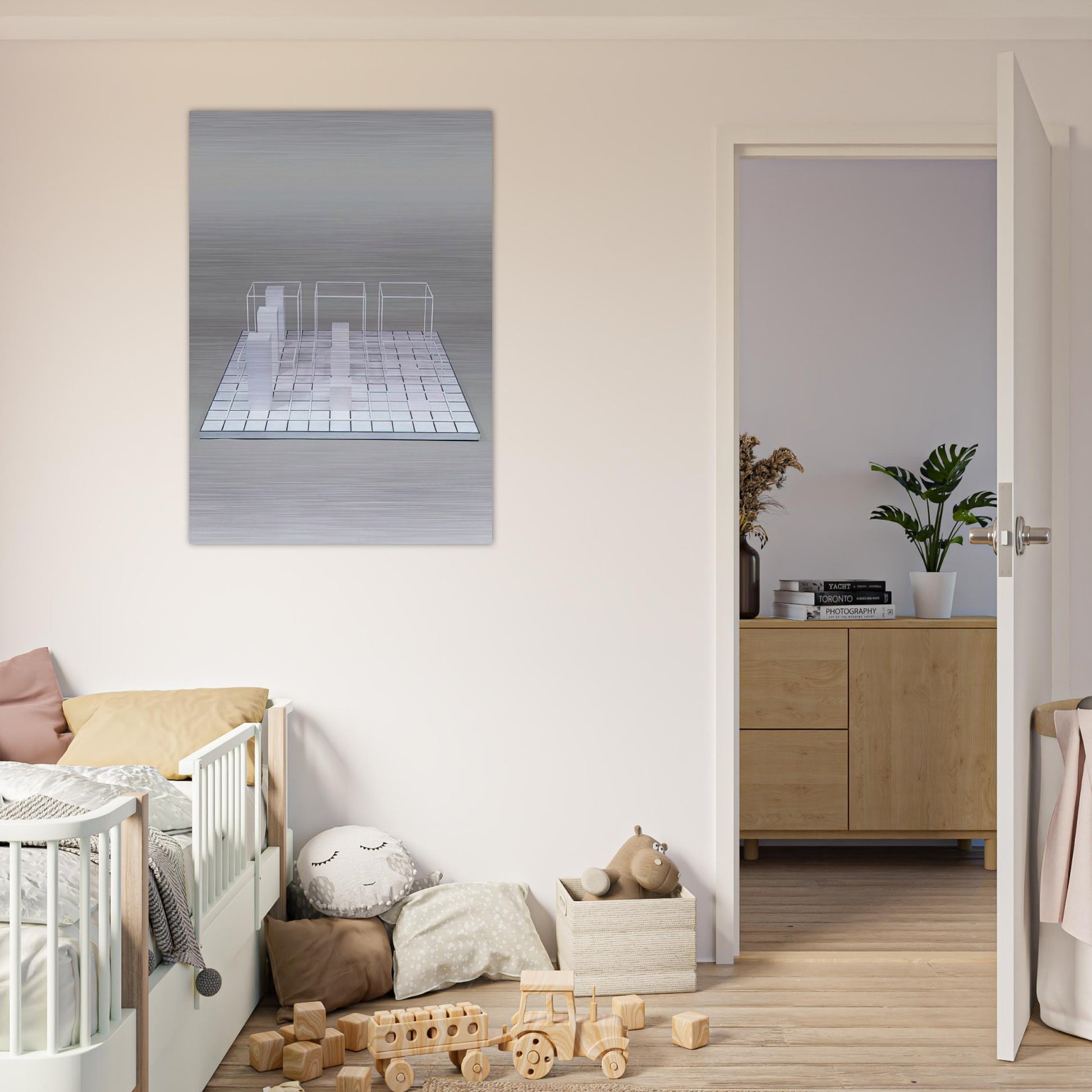 Serial Project Set B - Sol LeWitt Brushed Aluminum Print - 70x100 cm / 28x40 inches | Sol LeWitt Aluminum Print | Sol LeWitt Prints