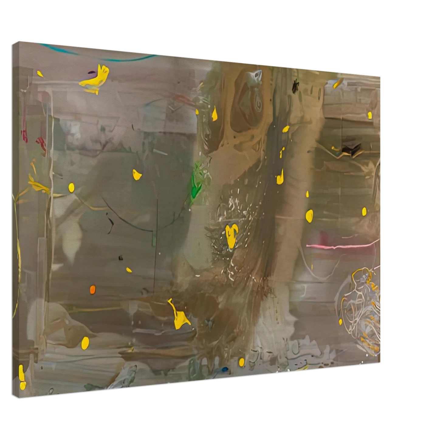 Helen Frankenthaler - HalleyÃ¢â‚¬â„¢s Comet, 1985- Wall Art - 60x80 cm / 24x32 inches - Premium Wooden Framed Poster With Fine Art Paper-canvas - White frame
