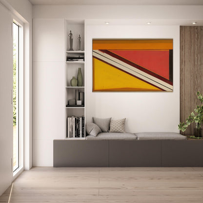 Diagonal 4 - 1963 - Larry Zox Art Prints - 100x150 cm / 40x60″ inches | Larry Zox Poster | Larry Zox Prints
