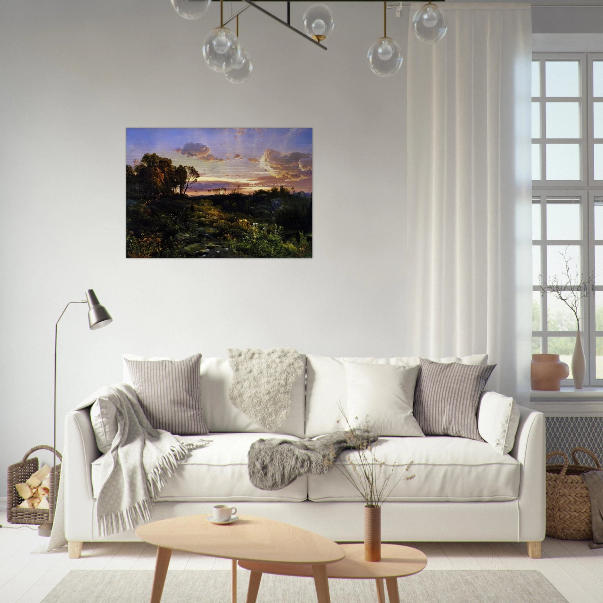 Dusk Wings - Thomas Moran Brushed Aluminum Print - 70x100 cm / 28x40 inches | Thomas Moran Aluminum Print | Thomas Moran Prints