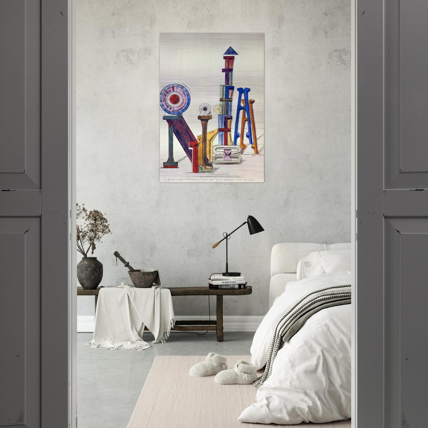 La Grande Roue Orthochromatique… - Max Ernst Brushed Aluminum Print - 70x100 cm / 28x40 inches | Max Ernst Aluminum Print | Max Ernst Prints