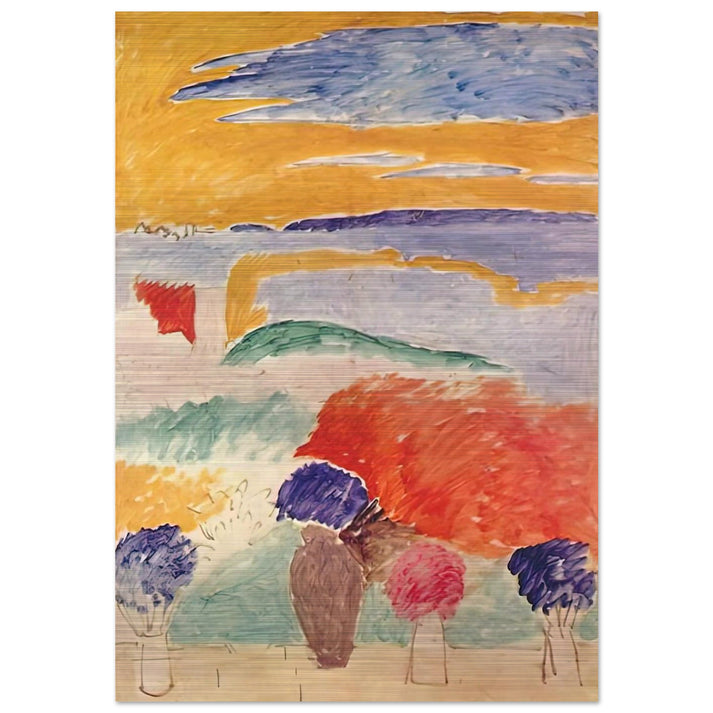 OPEN WINDOW AT TANGIER 1913 - Henri Matisse Brushed Aluminum Print - 70x100 cm / 28x40 inches | Henri Matisse Aluminum Print | Henri Matisse Prints