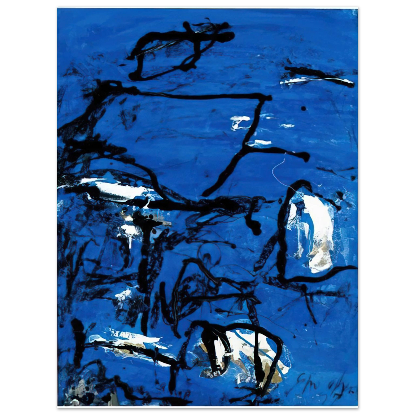 Emil Schumacher - Cuma - Tachisme  75x100 cm / 30x40inches Fine Art Poster