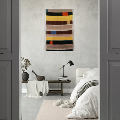 WALL HANGING 1925 1 - Anni Albers Brushed Aluminum Print - 70x100 cm / 28x40 inches | Anni Albers Aluminum Print | Anni Albers Prints