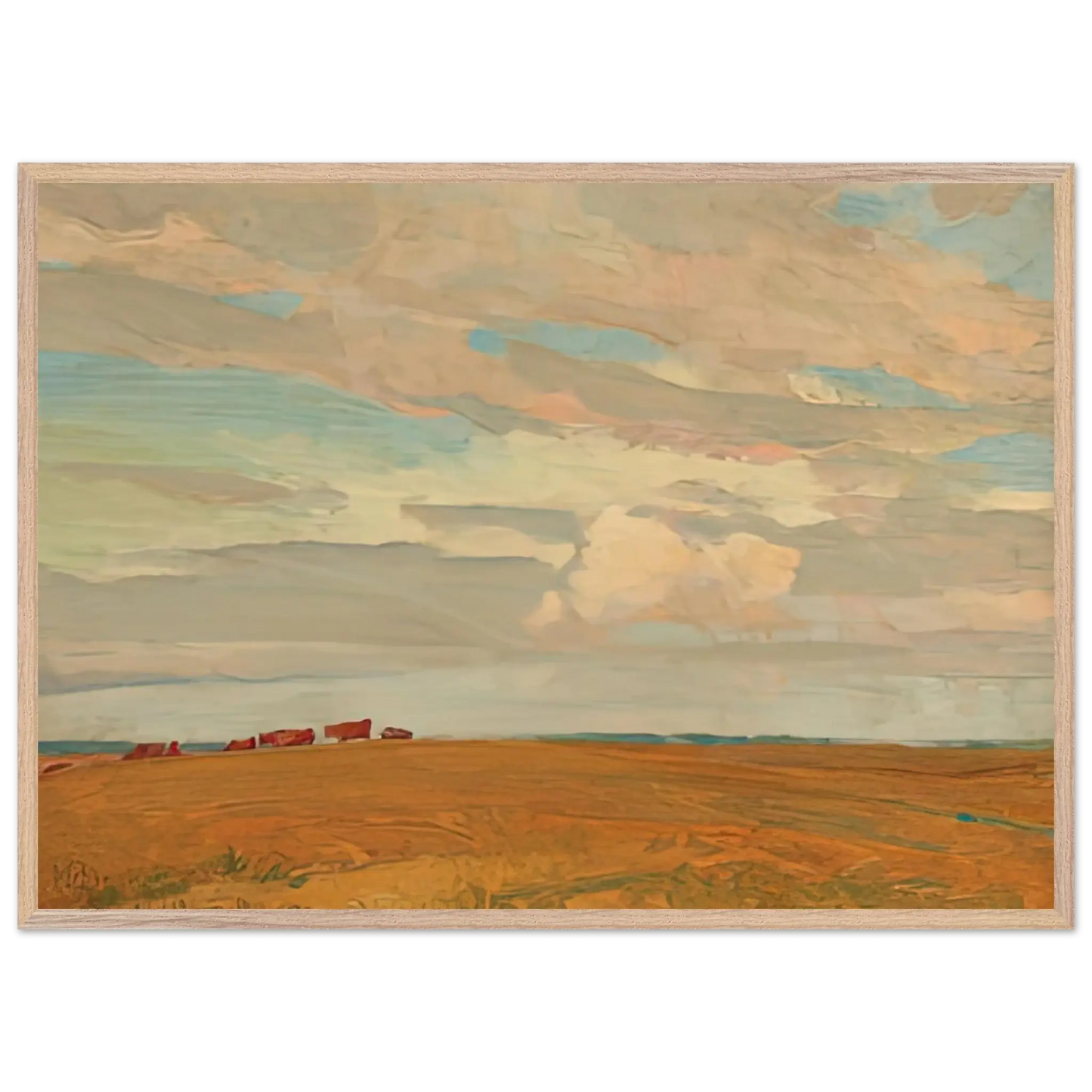 Maynard Dixon - PRAIRIE SAND HILL CAMP MAY 1921 1921 Wall art - 40x50 cm / 16x20 Inches - Premium Wooden Framed Poster With Fine Art Paper - Black frame